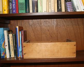 Books, Primitive Wood Box