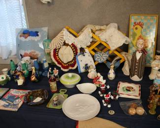 Vintage Doilies & Fancy Work, Glassware, Collectibles