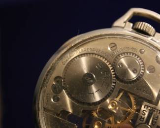 1940s Girard-Perregaux Shell Oil Pocket Watch