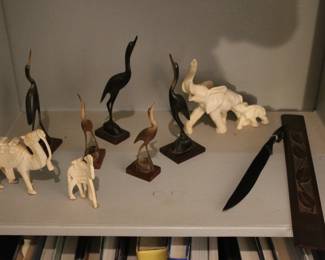 Carved Animal & Bird Figurines