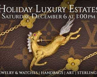 Holiday Luxury Estates Auction, bid in person or live online