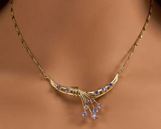 14K Tanzanite Necklace