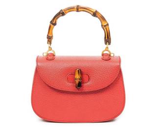 Gucci Bamboo Handle Flap Handbag