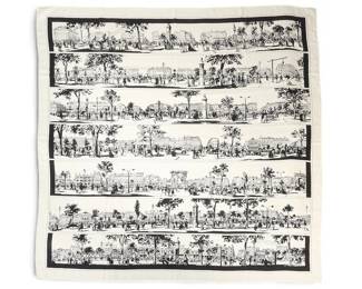  Hermes LOmbre des Boulevards Cashmere Scarf