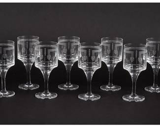  Cartier Des Ballets Russes Crystal Water Goblets