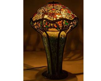  TiffanyStyle Leaded Glass Lamp 1 