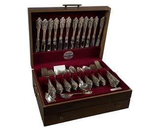 Grande Baroque By Wallace Silversmiths Sterling Silver Flatware Set