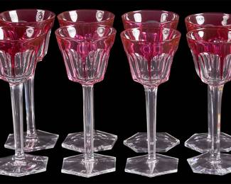 Baccarat HarcourtVersailles Rhine Glasses