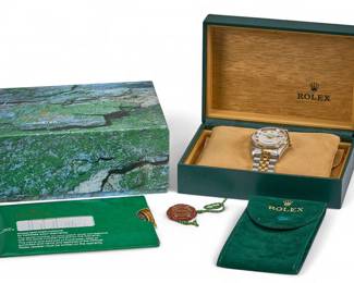 Vintage Rolex 18K Gold TwoTone Datejust with box