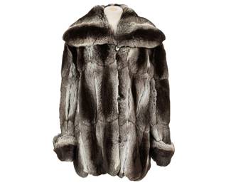 Hooded Chinchilla Jacket