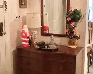 Mahogany Chest and Mirror 