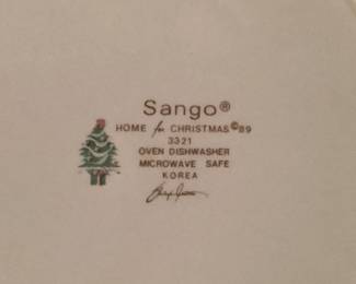 Sango Home for Christmas Dishes for 12