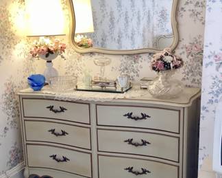 French Style Chest and Mirror ( part of set) 