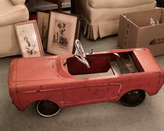 Vintage Mustang Pedal Car