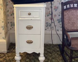 Pair Painted Night Stands ( part of  vanity)  
