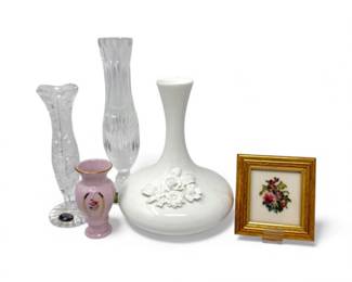233 BohemiaCrystalIrishLeadCrystalWedgwoodBoneChinaMiniVase