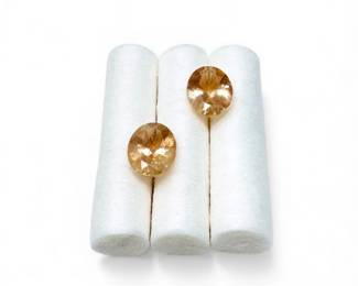 164 SpodumeneGemstones23ct225ctOvalFacetedPair