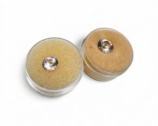 162 FacetedClearGemstonesRoundOpenCenterCuts18ct315ct