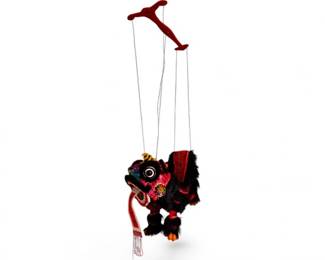 95 HangingDragonMarionetteDecorFolkArtFabricPuppet