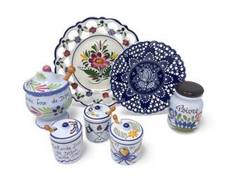 118 EuropeanHandPaintedCeramicCollectionFranceSlovakia
