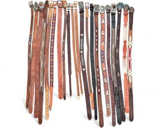 266 21PieceBeltCollectionAssortedDesignsBuckles