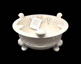 55 HartleyGreensLeedsPotteryCreamwareChocolateStandNewwTags