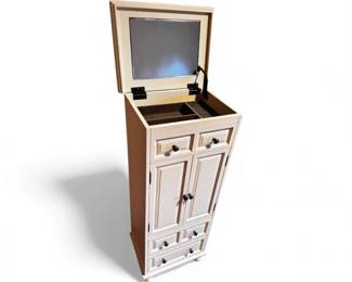 69 Pier1ImportsFreestandingJewelryArmoirewLiftTopMirror