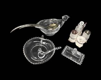 99 VintageMixedCrystalGlassServewareCollection