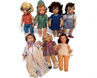 246 Setof7TerriLeeDollswExtraShoesAccessoryCollection