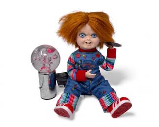 181 BrandNewChuckyAnimatedDollVintageColorChangingBubbleLamp