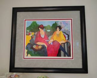 Limited edition Tarkay "afternoon gossip".