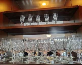 Very rare E&L Edinburg crystal stemware set.