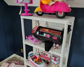 American girl doll and LOL toys.