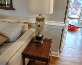 Vintage uttermost mosaic lamps. (Pair of 2.)