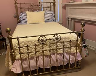 Brass bed