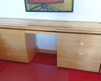 Stunning Custom Wood Inlay Desk