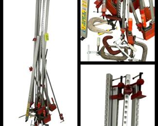 Assorted Metal Pipe Clamps and C Clamps