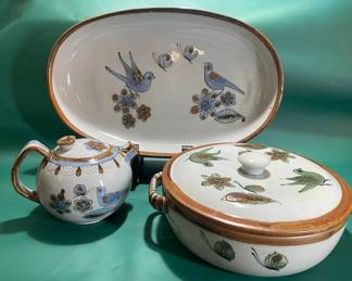 Kenny Edwards Dishes, Hand painted in El Palomar Mexico