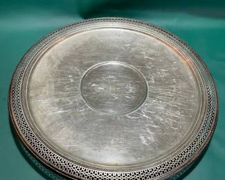Sterling Silver Vintage Monogrammed Tray