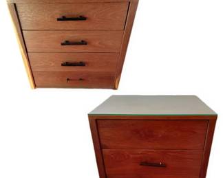 Similar Build, Different Tone Wood Nightstands