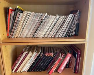 Collection Of Books And Magazines On Woodworking