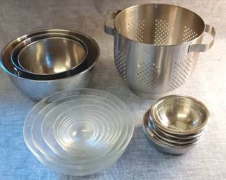 Cooking Essentials Mixing Bowls And Strainer