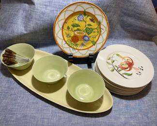 Modus Design Castleton, Hermes Siesta Dishes In Orange Pastels