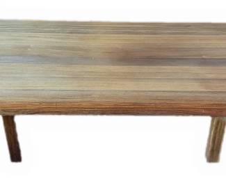 Simple and Refined Handmade Wood Low Profile Coffee Table