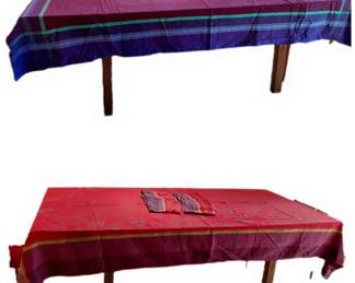 Amburquine And Cranberry Red French Linens