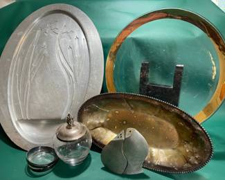 Royal Danish Sterling Silver, Silver Plate, Aluminum And Slovis Pewter