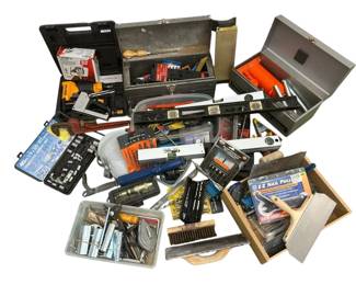 Assorted Hand Tools, Drill Bits