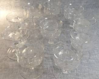 Unique Vintage Cut Glass Shrimp Cocktail With Glass Liner