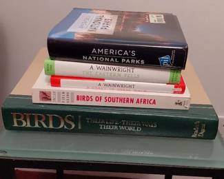 Side Table, Bird And Nature Books