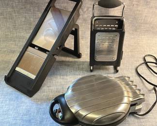 Waffle Maker, Grater And Mandoline Vegetable Slicer